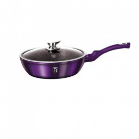 Tigaie cu capac adanca 24 cm Metallic Line Royal Purple Edition Berlinger Haus BH 1866