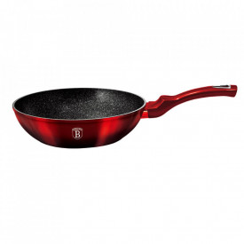 Wok 28 cm Black Burgundy Metallic Line Berlinger Haus BH 1625N