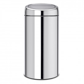 Coș de gunoi Brabantia Touch Bin 2x20L, Brilliant Steel 647202