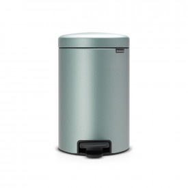Coș de gunoi cu pedală Brabantia NewIcon 12L, mentă metalică 649030