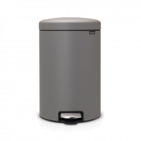 Coș de gunoi cu pedală Brabantia NewIcon 20L, Beton Mineral Gri 1001091