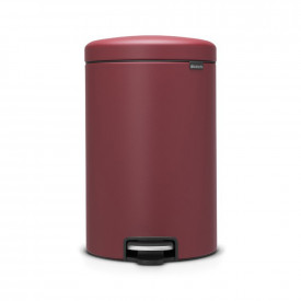 Coș de gunoi cu pedală Brabantia NewIcon 20L, Mineral Windsor Red 649749