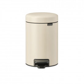 Coș de gunoi cu pedală Brabantia NewIcon 3L, Bej moale 1005523