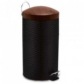 Cos de gunoi cu pedala din otel inoxidabil 20L Ebony Rosewood Collection Berlinger Haus BH 6451
