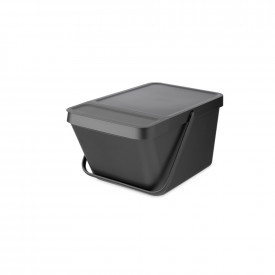 Coș de gunoi pentru colectare separată Brabantia Sort&Go Stackable 20L, Gri 1006310