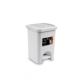 Coș de gunoi Stefanplast Elegance S, alb, 6L 646629