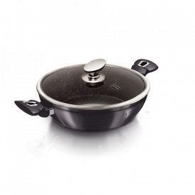 Cratita cu capac 28 cm Metallic Line Carbon Pro Edition Berlinger Haus BH 6898