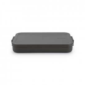 Cutie de prânz Brabantia Make&Take 1.1L, Gri închis, plat, lunchbox 1006284