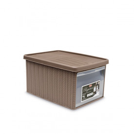 Cutie universala cu deschidere Stefanplast Elegance M, 15L, Maro 646618