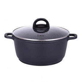 Oală cu capac Luigi Ferrero Hanna FR-245M 24x11.5cm, 4.4L, aluminiu turnat 1006893