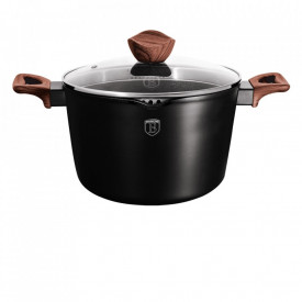 Oala cu capac pentru paste si orez 24 cm Ebony Rosewood Collection Berlinger Haus BH 1720