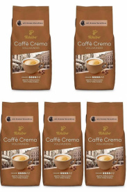 Pachet 5 x Cafea boabe, Tchibo Caffe Crema Vollmundig, 1kg