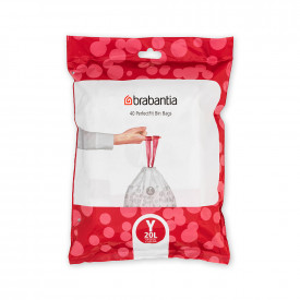 Sac de gunoi Brabantia PerfectFit NewIcon N dimensiunea Y, 20L, pachet 40 1005490