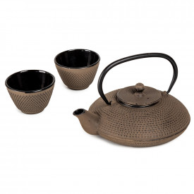 Set de ceai din fonta Luigi Ferrero FR-8382GR 3 bucati, gri 1004819