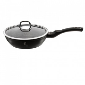 Tigaie cu capac adanca 24 cm Black Silver Collection Berlinger Haus BH 1853