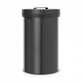Coș de gunoi Brabantia Big Bin 60L, Negru Mat cu capac 647048