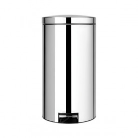 Coș de gunoi Brabantia Silent 45L cu pedală, Brilliant Steel 647139