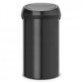 Coș de gunoi Brabantia Touch Bin 60L, negru mat 647252