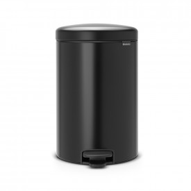 Coș de gunoi cu pedală Brabantia NewIcon 20L, negru mat 649044