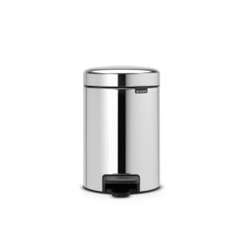 Coș de gunoi cu pedală Brabantia NewIcon 3L, Brilliant Steel 648997