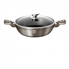 Cratita cu capac 28 cm Carbon Metallic Line Berlinger Haus BH 1241N
