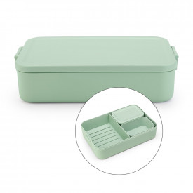 Cutie de prânz Brabantia Make&Take 2L, Jade Green, cu separatoare, lunchbox 1006291