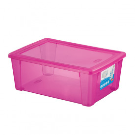 Cutie universala Stefanplast Visual Box L, 10L, roz 646558