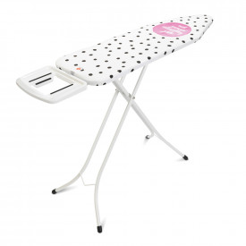 Masa de calcat Brabantia B 124x38cm cu suport din fier masiv, Dots 649773