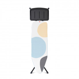 Masa de calcat Brabantia B 124x38cm cu suport pentru generator de abur, PerfectFlow Spring Bubbles 1003358