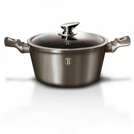 Oala cu capac 20 cm Carbon Metallic Line Berlinger Haus BH 1234N