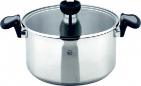 Oala cu capac inalta din otel inoxidabil (inox) 24 cm Aron Carl Schmidt Sohn OT 60589