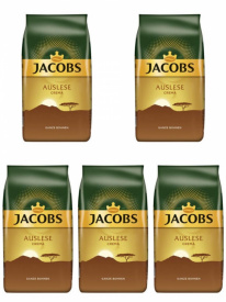 Pachet 5 x Cafea boabe Jacobs Auslesse Crema 1 kg