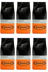 Pachet 6 x Cafea boabe Bristot Classico Intenso 1kg