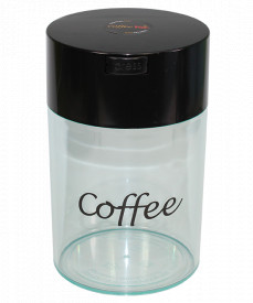 Recipient special pentru pastrarea cafelei COFFEEVAC 1.85L 500G CLEAR BODY BLACK CAP COFFEE CFV2-CBKC