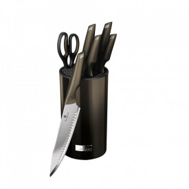 Set cutite (7 piese) Metallic Line Shiny Black Edition BerlingerHaus BH 2793