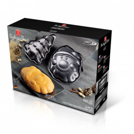 Set forme de copt 2 piese Metallic Line Carbon Pro Edition BerlingerHaus BH 6950