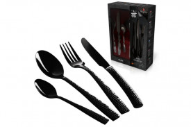 Set Tacamuri 24 piese negru oglinda Black Royal Collection Berlinger Haus BH 2618