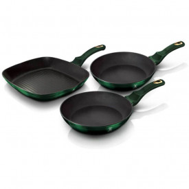 Set tigai marmorate (3 piese) din aluminiu forjat Emerald Line Collection Berlinger Haus BH 6167F