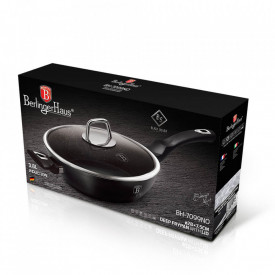 Tigaie cu capac adanca Black Silver Collection BerlingerHaus BH 7099