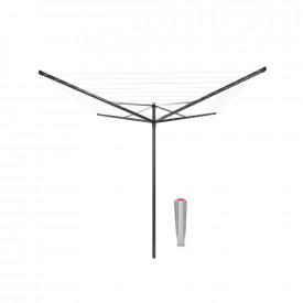 Uscator rufe exterior Brabantia Topspinner 50m, ancora metalica pentru beton, Antracit 1003462