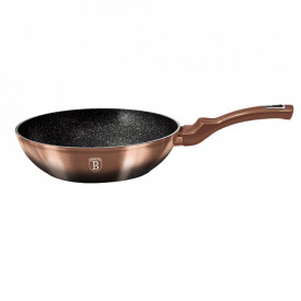 Wok 28 cm Black Rose Gold Line Collection Berlinger Haus BH 1891