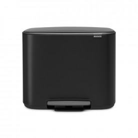 Coș de gunoi Brabantia Bo Pedal 11+23L, Negru Mat 1000230