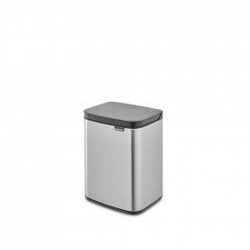 Coș de gunoi Brabantia Bo Small 4L, oțel mat, rezistent la amprente 1006625