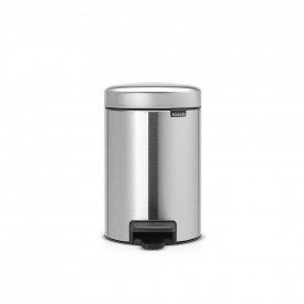 Coș de gunoi cu pedală Brabantia NewIcon 3L, oțel mat 648998
