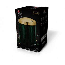 Cos de gunoi cu pedala din otel inoxidabil 12L Emerald Line Collection Berlinger Haus BH 6440