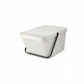 Coș de gunoi pentru colectare separată Brabantia Sort&Go Stackable 20L, Gri deschis 1006312