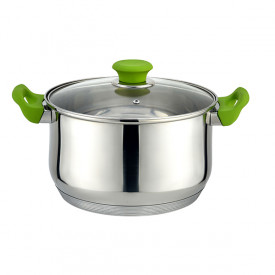 Oala cu capac Muhler MR-4670 26x14cm, 6.8L, verde 1004007