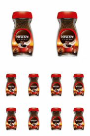 Pachet 10 x Cafea instant Nescafe Classic 200g