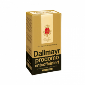 Pachet 10 x Cafea macinata Dallmayr Prodomo fara cofeina, 500 gr