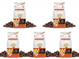Pachet 5 x CAFEA BOABE KIMBO BARISTA DELICATO 1KG